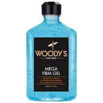 Gel Woody's Mega Firm para homens, sem álcool, fixação super firme de 355 ml