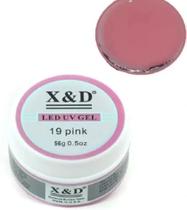 Gel X&d 56g Pink 19 Led Uv Unhas Fibra Acrigel Alongamento Gel X&d 56g Pink 19 Led Uv Unhas Fibra Acrigel Alongamento