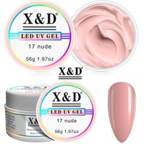 Gel X&D Unhas 17 Nude Alongamento Led Uv Acrigel Fibra 56g Gel X&D Unhas 17 Nude Alongamento Led Uv Acrigel Fibra 56g