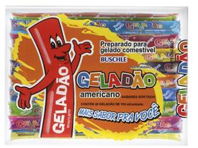 Geladão Americano Buschle Gigante Dindin Sacolé 110ml C/20 U Geladão Americano Buschle Gigante Dindin Sacolé 110ml C/20 U