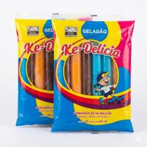 Geladão Gelinho Sacolé 100 Unidades 90ml Sabores Variados Refrescante Festa Lanche Gelado Infantil