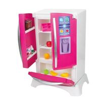 Geladeira Brinquedo Infantil Rosa Side By Side Com 2 Portas Geladeira Brinquedo Infantil Rosa Side By Side Com 2 Portas