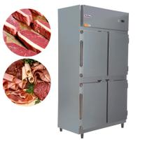 Geladeira Câmara Fria Comercial Expositor 4 Portas Inox 700 Litros Frilux