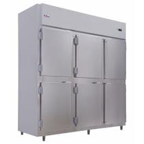 Geladeira Comercial Frilux 6 Portas Inox Economic 1100 Litros 127V RF-067-E