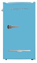 Geladeira compacta Frigidaire Retro 3,2 pés cúbicos com resfriador azul