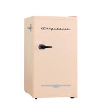 Geladeira compacta Frigidaire Retro 3,2 pés cúbicos com resfriador rosa