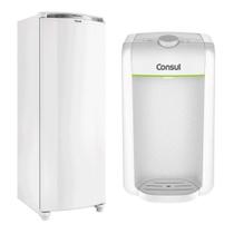 Geladeira Consul 342 Litros CRB39AB e Purificador de Água CPC31AB Branco