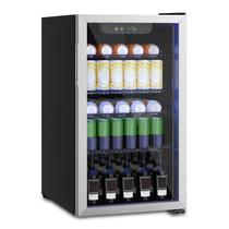 Geladeira de bebidas DollarDash Compact 126 latas/porta de vidro 90L Geladeira de bebidas DollarDash Compact 126 latas/porta de vidro 90L