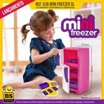 Geladeira De Brinquedo Com Freezer E Forminhas De Agua - bs toys