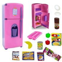 Geladeira De Brinquedo Infantil Grande Comidinhas Cozinha