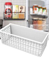 Geladeira de cesta magnética LIFEFAN Whiteboard Metal Wire White