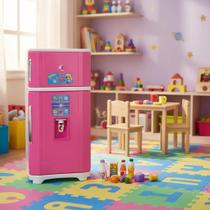 Geladeira Duplex 2 Portas Brinquedo Infantil Sai Água de Verdade