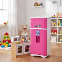 Geladeira Duplex 2 Portas Princesa Brinquedo Infantil Sai Água de Verdade