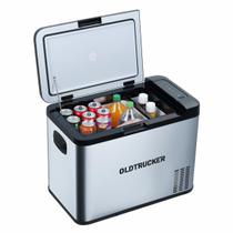 Geladeira e Freezer Portátil Caminhão 35 Litros Alumínio 12v 24v 110v 220v App Bluetooth Old Trucker