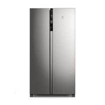 Geladeira Electrolux 435 Litros Side by Side Efficient com AutoSense Inox IS4S 127V