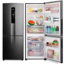 Geladeira Electrolux 490 Litros, Frost Free, Inverse, Black Inox - IB7B Geladeira Electrolux 490 Litros, Frost Free, Inverse, Black Inox - IB7B