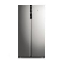 Geladeira Electrolux Side by Side Frost Free 435L Efficient AutoSense Inverter Inox Look IS4S