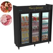 Geladeira Expositor Auto Serviço 1200 L Linha Blanc 3 Portas Frios E Laticinios Kofisa