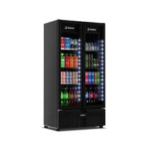 Geladeira Expositor de Bebidas 810 Litros 2 Portas Sem Coluna Full Black Preta G3D26 Bivolt Imbera