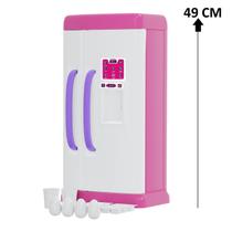 Geladeira Faz De Conta Rosa Com Acessórios - Pais E Filhos