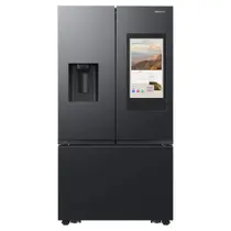 Geladeira French Door Family Hub RF27 564L + Forno elétrico de Porta Dupla com Função Air Fry e Wi-Fi 76L