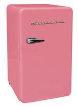 Geladeira Frigidaire Retro Compact de 3,2 pés cúbicos com resfriador rosa