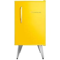 Geladeira frigobar Brastemp Retrô BRA08 amarela 76L