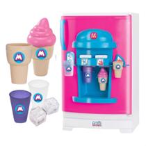 Geladeira gelato sem freezer infantil acessórios magic toys