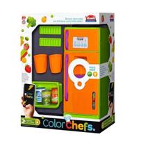 Geladeira Infantil Com Som E Luz Color Chefs - Usual - Usual Plastic