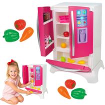 Geladeira Infantil Graciosa Brinquedo Menina Cozinha Frutas