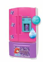Geladeira Inverse Brinquedo Infantil Criança Rosa Menina Sai Agua Verdade - Magic Toys