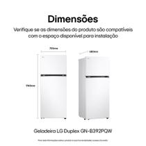 Geladeira LG Frost Free Inverter 395L Duplex Cor Branca - 127V