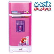 Geladeira Magica Infantil Super Rosa Sai Água Com Som Luz E Acessorios - MAGIC TOYS