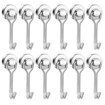Geladeira Magnetic Hook E BAVITE Swivel Swing de 30 libras (pacote com 12) Geladeira Magnetic Hook E BAVITE Swivel Swing de 30 libras (pacote com 12)