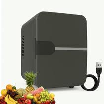 Geladeira mini frigobar 4l portatil aquece resfria 12v cinza Geladeira mini frigobar 4l portatil aquece resfria 12v cinza