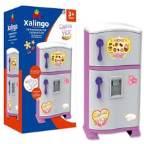 Geladeira Pop Casinha Flor Cozinha Infantil Refrigerador 5pç