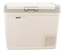 Geladeira Portátil 01 Porta 50 Litros Bege Smart Import Barco Camping Acampamento Caminhão Lancha