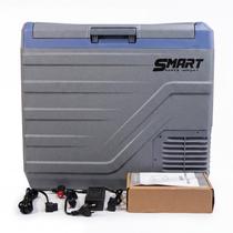 Geladeira Portátil 01 Porta 50 Litros Cinza Smart Import Barco Camping Acampamento Caminhão Lancha
