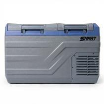 Geladeira Portátil 02 Portas 35 Litros Cinza Smart Import Barco Camping Acampamento Caminhão Lancha