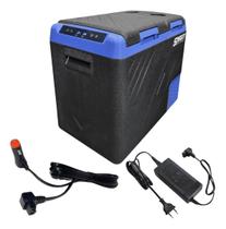 Geladeira portatil 55 litros quadrivolt 2 portas para viagem