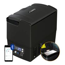 Geladeira Portátil Caminhão 18 Litros Preta Digital 12v 24v com Bluetooth - Resfriar Geladeira Portátil Caminhão 18 Litros Preta Digital 12v 24v com Bluetooth - Resfriar