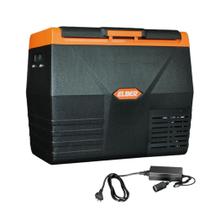 Geladeira Portátil Caminhão Elber Black Line 35 Litros Preta 12v 24v Fonte 12v 24v 110v 220v Kit Elber