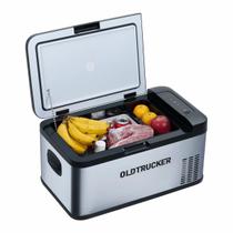 Geladeira Portátil Caminhão Old Trucker 20 Litros Alumínio 12v 24v 110v 220v App Bluetooth USB Geladeira Portátil Caminhão Old Trucker 20 Litros Alumínio 12v 24v 110v 220v App Bluetooth USB
