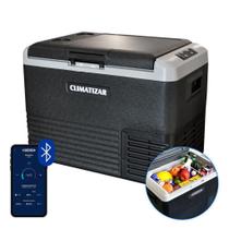 Geladeira portátil climatizar 40 litros 12v 24v 110v 220v bluetooth usb - caminhão camping Geladeira portátil climatizar 40 litros 12v 24v 110v 220v bluetooth usb - caminhão camping