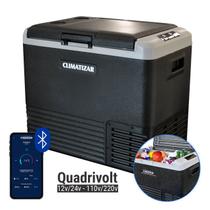 Geladeira Portátil Climatizar 50 Litros Quadrivolt 12v 24v 110v 220v Bluetooth USB - Caminhão Camping Geladeira Portátil Climatizar 50 Litros Quadrivolt 12v 24v 110v 220v Bluetooth USB - Caminhão Camping