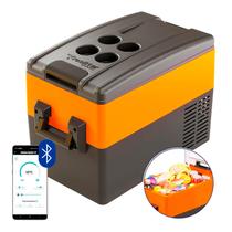 Geladeira Portátil Digital 31 Litros Quadrivolt Resfriar Laranja C/Bluetooth