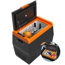 Geladeira Portátil Elber Black Line 35 Litros Preta 12v 24v Caminhão Camping Motorhome