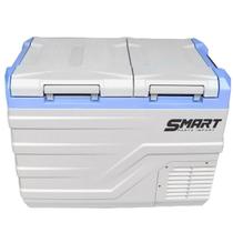 Geladeira Portátil Smart 45 Litros 2 Portas Cinza Caminhão Camping Van Barco Lancha