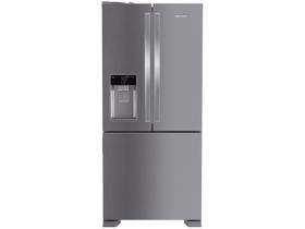 Geladeira/Refrigerador Brastemp Frost Free Inverse Inox 515L com Dispenser de Água e Gelo BRH85
