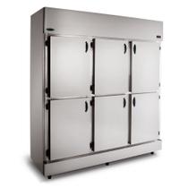 Geladeira/ Refrigerador Comercial Aço Inox 6 Portas Cegas RC-06 Conservex